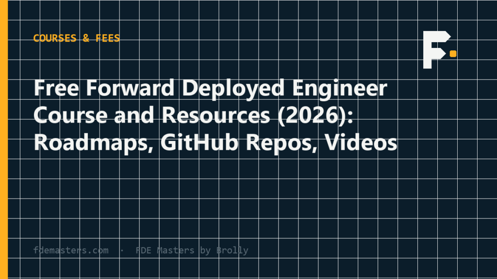 Curated list of free forward deployed engineer learning resources with an 8-week study plan